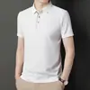 Camiseta de Manga Corta Transpirable de Waffle Estilo Nuevo Verano 2022 Talla Grande Holgada Camiseta Polo de Solapa Fina para Hombre