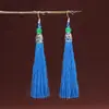 Pendientes de Borla Estilo Étnico, Colgantes de Borla Vintage, Accesorios Versátiles para Actuación, Accesorios Largos para Mujer