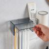 Soporte para Cepillo de Dientes Eléctrico Estante de Almacenamiento Sin Perforaciones Vaso para Enjuague Bucal de Inodoro Juego de Vasos para Cepillos Almacenamiento Montado en la Pared Herramientas Dentales