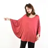 Gordo MM200 kg más gordo suelto talla grande modal camiseta interior manga larga fina ropa de casa manga murciélago camiseta para mujer