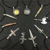 Versão coreana da bala cruzada personalidade da moda corda preta uma variedade de colar masculino misto 2 yuan loja suprimentos pequenos presentes