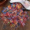 1000 ligas de goma para el cabello de niños, ligas de goma desechables, banda pequeña para el cabello de niños, no daña el cabello, accesorios para el cabello, tocado