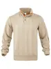 El superventas transfronterizo de TEMU: Sudadera Henley de moda europea y americana, nueva, con botones, de manga larga, con bordado de aplicación, para primavera y otoño