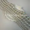 Fabricante Contas de Concha Brancas Redondas Soltas Contas DIY Corrente de Furo Reto Real Madre-Pérola Pulseira Colar DIY 7A