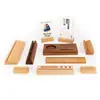 Base de calendario de madera maciza, soporte de calendario de madera, decoración de oficina, soporte de calendario de madera, se puede grabar con LOGOTIPO, regalo de Año Nuevo