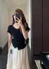 Elegancia Suave Estilo Francés, Cárdigan de Gasa Burbuja con Textura Cuello en V Estilo Coreano, Top Ajustado de Manga Corta para Mujer, Nuevo Modelo de Verano