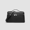 Nueva Bolsa para Lonchera Mini LP19 de Cuero PU de un Solo Hombro Bolso de Moda para Mujer Bolso de Caja Portátil Mismo Estilo que Gigi Bolso Pequeño Cruzado