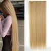 Peluca Extensiones de Cabello para Mujer Pieza de Cabello de una Pieza Peluca en Forma de U Pieza de Cabello Simulado Cabello Liso Pieza de Cabello Invisible sin Trazas Cabello Largo Liso