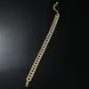 Tornozeleira Corrente Cubana Full-Diamond Cool Hip-Hop Europeu e Americano Personalidade Transfronteiriça Tendência Masculina Estilo Punk Locomotiva HIPHOP Ornamentos de Tornozelo