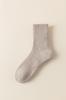 Calcetines de Lana Ultra Gruesos para Hombre, Calcetines de Media Caña Otoño e Invierno, Calcetines Gruesos Cálidos de Algodón con Forro Polar, Calcetines de Tubo Largo Rayados de Rizo para Invierno
