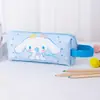 Estuche para lápices de estudiante, de material impermeable doble, bonito estuche de papelería con dibujos animados para niños, estuche grande para lápices.