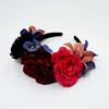 Faixa de cabeça de rosa artificial Faixa de cabeça para festa de Halloween Faixa de cabeça de guirlanda de mascarada mexicana Atacado de fábrica