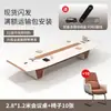 Mesa de conferência de escritório pintada, mesa longa, design moderno e minimalista, conjunto de mesa e cadeiras para sala de conferências, mesa longa para reuniões, mesa de treinamento de funcionários