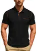 Camiseta de manga corta para hombre de talla europea, nueva de verano, superventas europea y americana de Temu, polo deportivo casual de comercio exterior