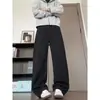 Pantalones Deportivos Retro Americanos para Hombre Estilo Primavera Otoño Marca de Moda Color Sólido Simples Versátiles Sueltos Rectos Casuales para Hombre Otoño