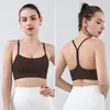 Top de tirantes finos para yoga con sensación de segunda piel y hermoso diseño en la espalda, sin aros, adecuado para Pilates, fitness, correr y deportes de intensidad media