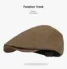 Gorra de visera grande retro japonesa, estilo celebridad, adelgazante, boina protectora del sol, gorra de visera reversible tipo periódico