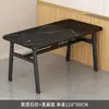 Mesa de comedor comercial de lujo ligero imitación mármol mesa de comedor rectangular contra la pared hotel de alquiler restaurante de fideos combinación de mesa y sillas