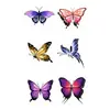 Nuevo Modelo Transfronterizo 2026 Serie de Pegatinas de Tatuaje Coloridas Impermeable y de Larga Duración Flor de Rosa Colorida Peonía Flor de Ciruelo Mariposa Ins