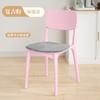 Silla de comedor de plástico grueso para el hogar, mesa de comedor informal, taburete con respaldo para restaurante comercial, moderna y sencilla, popular en Internet