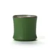 Cerámica Creativo juego de té kung fu de bambú Taza de té taza de té de bambú verde imitación taza personal juego de tazas de bambú para el hogar y el paisaje