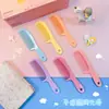 Pente Pequeno Mini Cor Doce Portátil Plástico Fofo Pente de Cabelo Doméstico Pente para Cabelo Liso Feminino Pente para Cabelo Longo Liso