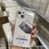 Para iphone apple 15 funda para teléfono móvil 14 carcasa anticaída 13 carcasa espacial 12 ranura 11 funda de goma transparente carcasa blanda pm