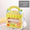 Vaso de Papel Portátil Oso de Dibujos Animados 1/2/4/6 Caja para Cupcakes Mousse Salvado de Madera Pudín Taza para Muffins Caja para Tartas