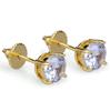 Ebay Mais Vendidos Fábrica Direto Brincos Redondos Hiphop Hip Hop Banhado a Ouro Micro Zircônia 6mm Brincos Universais