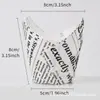 Copo de papel para bolo à prova de óleo com bolinhas médias, resistente a altas temperaturas, papel de borda para bolo de Natal, tomarfen panificação atacado