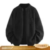 Cárdigan de punto de cachemira retro estilo americano con cuello redondo, corte casual y holgado, adecuado tanto para hombres como para mujeres, perfecto para el invierno