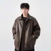 Chaqueta Casual con Solapa Otoño 2026 para Hombre Estilo Retro Japonés Moderna Cómoda Sencilla Versátil Prenda Superior Streetwear Chaqueta Genial