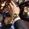 Reloj de Pulsera para Hombre Resistente al Agua con Calendario en Relieve de Tótem de Dragón Estilo Chino Amanecer Correa de Acero Explosiones Transfronterizas Reloj de Negocios para Hombre