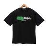 Camiseta Unissex de Alta Qualidade com Gola Redonda, Estilo High-Street, Logo de Espuma Pa, Palmeira, Manga Curta, Marca Tendência, Anjo, Hip-Hop, Para Casal