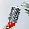 Pente Cilíndrico Vermelho, Pente de Rolo Fofo com Condução de Ar e Calor, Pente para Patas, Pente de Rolo Redondo, Pente para Cachear, Pente para Modelar, Pente para Cachear Resistente ao Calor