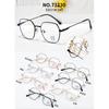 Gafas de sol de estilo retro, estilo simple, con montura de aleación, estilo popular de fotografía callejera para mujeres, estilo transfronterizo, estilo europeo y americano 73230