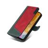 Funda de cuero para teléfono Samsung Xcover7 Glory Magic 6, con diseño de tarjeta de color en contraste y empalme de tres colores.