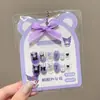 Uñas para Año Nuevo Infantil Pegatinas de Uñas para Nochevieja de Niñas Pegatinas de Uñas Sanrio Arte de Uñas Pegatinas para Dedos Kuromi Lindas para Nochevieja