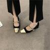 Zapatos Mary Jane de Noche Estilo Francés de Hong Kong para Mujer, Nuevo Modelo Primavera y Otoño 2026, Tacón Medio, Adecuados para Combinar con Vestidos, Estilo Retro Inspirado en Chanel