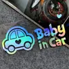 Coche de comercio exterior tiene bebé bebé bebé bebé en la ventana trasera del coche pegatina de coche linda linda linda linda linda calcomanía reflectante para coche