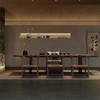 Mesa de Té y Silla de Madera Maciza de Nogal Negro Estilo Chino Nuevo Zen Mesa de Té Kung Fu Mesa de Té para Oficina