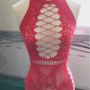 Juramento noturno Tifei lingerie sexy plus size sexy peça única rede apertada saia quadril oco perspectiva meias de rede roupas