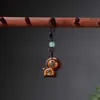 Palo de Rosa Caballo Zodiaco Pony Colgante para Teléfono Móvil Colgante para Llave de Coche Colgante para Bolso Cadena de Cuerda para Llaves