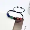 Explosões Europeias e Americanas Tecido à Mão Puro Pedra Colorida Ajustável Pedra Natural Pulseira Transfronteiriça Joias Mais Vendidas Pulseira de Cristal