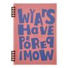 Caderno Americano de Folhas Soltas Destacável B5 Estudante Inglês Espiral Bloco de Notas Impermeável Linha Horizontal A5 Caderno de Folhas Soltas Atacado