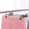 Cabide para calças grande de 40 cm, cabide de aço inoxidável antiderrapante para pendurar calças azuis, cabide simples para calças com prendedor para calças