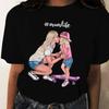 Primavera verão verão novo gato letras simples moda camiseta uma geração de feminina manga curta camiseta feminina verão