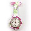 Reloj de Enfermera para Mujer Impermeable Reloj Colgante con Pin Simple Reloj de Bolsillo de Silicona Estudiante Prueba de Batería Reloj de Bolsillo para el Pecho de Doctor
