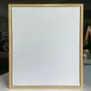 Moldura para pintura a óleo de montagem gratuita kit de moldura interna e externa para tela de óleo diy revestida de acrílico linho linhas finas atacado