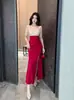 Vestido Gama Alta Lujo Ligero Ajustado Adelgazante Sexy Estilo Hermana Mayor Cola de Pez Abertura Vestido Largo Ropa de Trabajo para Técnicoas